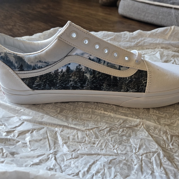Vans Old School Custom Mountain Scape Sneakers Men Size 12 - Picture 5 of 8